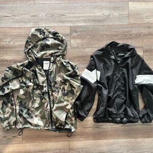 2 Trendy Windbreakers (Garage + Forever 21) — Bonus Freebie! 🩶